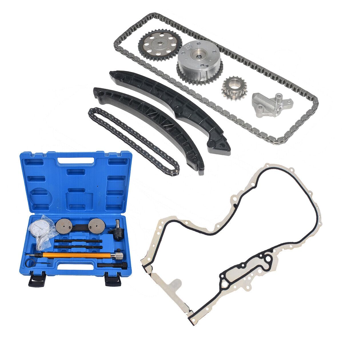 Kit di Catene di Distribuzione Strumento di Regolazione Compatibile con A1 A3 Golf Passat E0s 1.4 TSI CAV CAX CTH 03E109507S 03E109507K