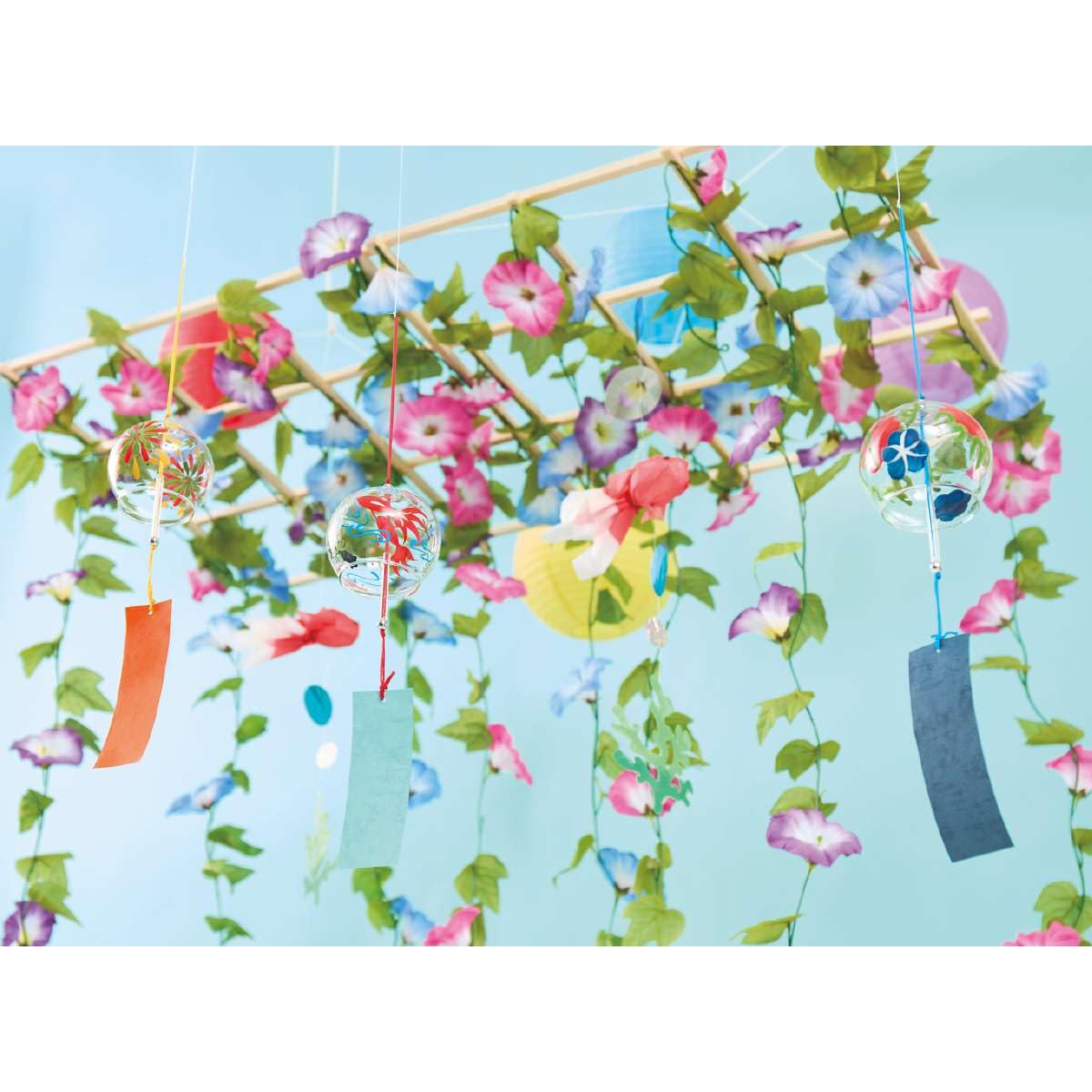 Amazon.co.jp: 江戸風鈴 花火 1個 長さ40cm | 夏 お祭り 天井 吊り下げ