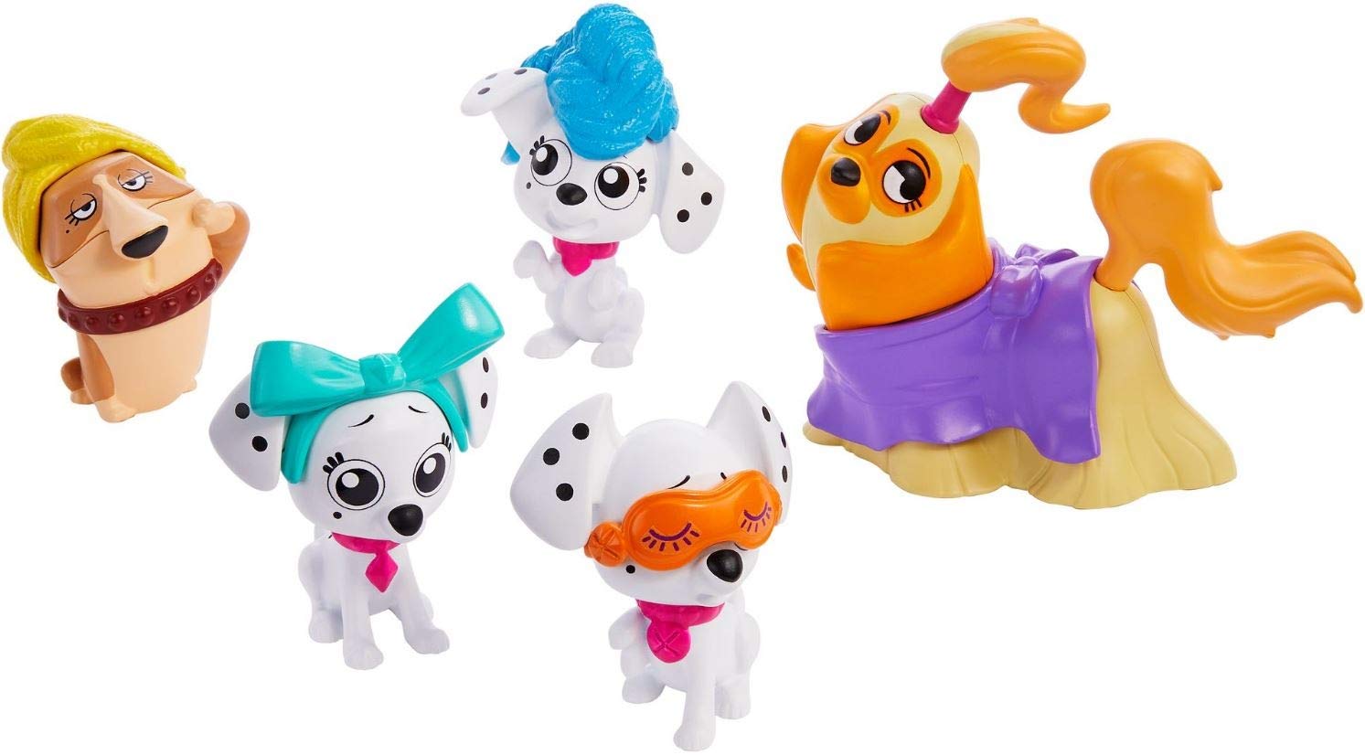 GBM44 101 Dalmatians Multipack Figurines, Multicolour