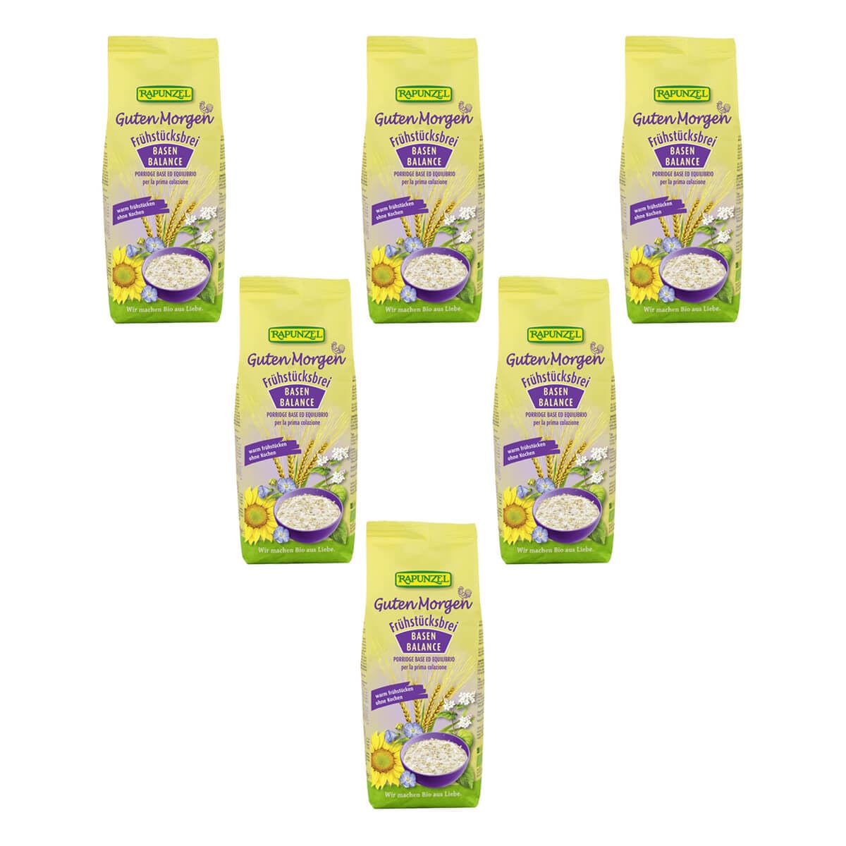 Rapunzel - Frühstücksbrei Basen-Balance - 0,5 kg - 6er Pack