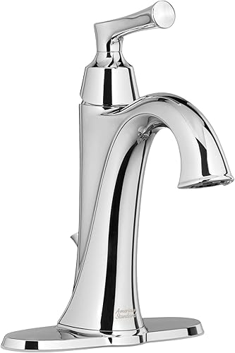 Miniatura 4 de American Standard 7722101.002 American Standard 7722.101 - Grifo de baño de un solo agujero, incluye drenaje desplegable de metal Speed Connect