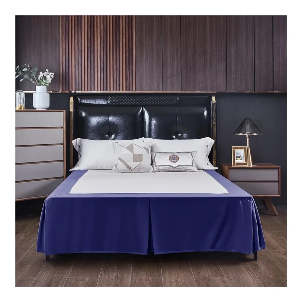 Mantovana giroletto ad angolo aperto, in tinta unita, spazzolato, per casa e hotel, matrimoniale, king size, queen size (CQ005-08, king 200 x 203 x 38 cm)