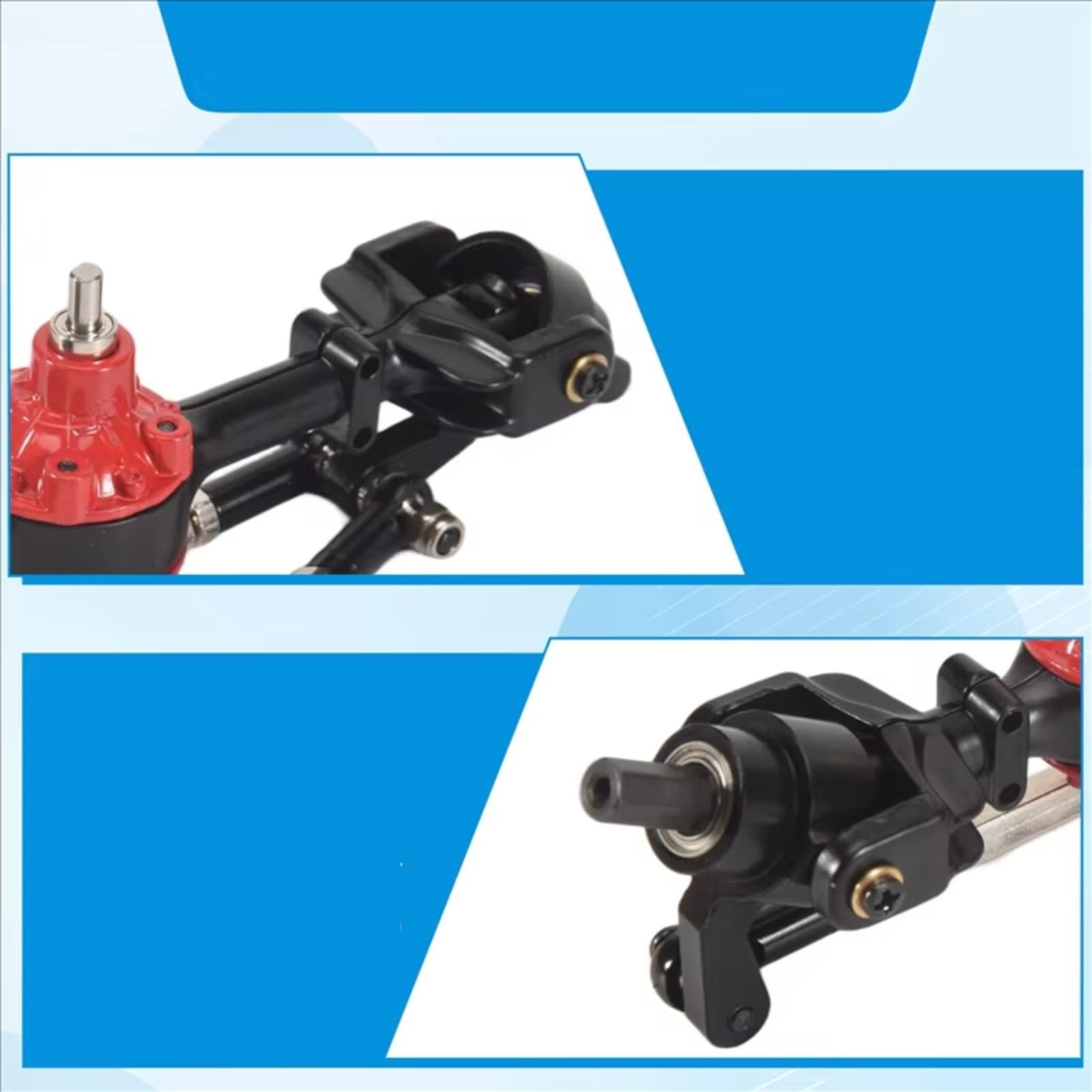 Compatibile Con WPL C14 C24 C34 C44 B14 B24 1/16 Auto Telecomandata Aggiornamenti Parti Accessori Di Ricambio Assale Anteriore Posteriore In Metallo Accessori