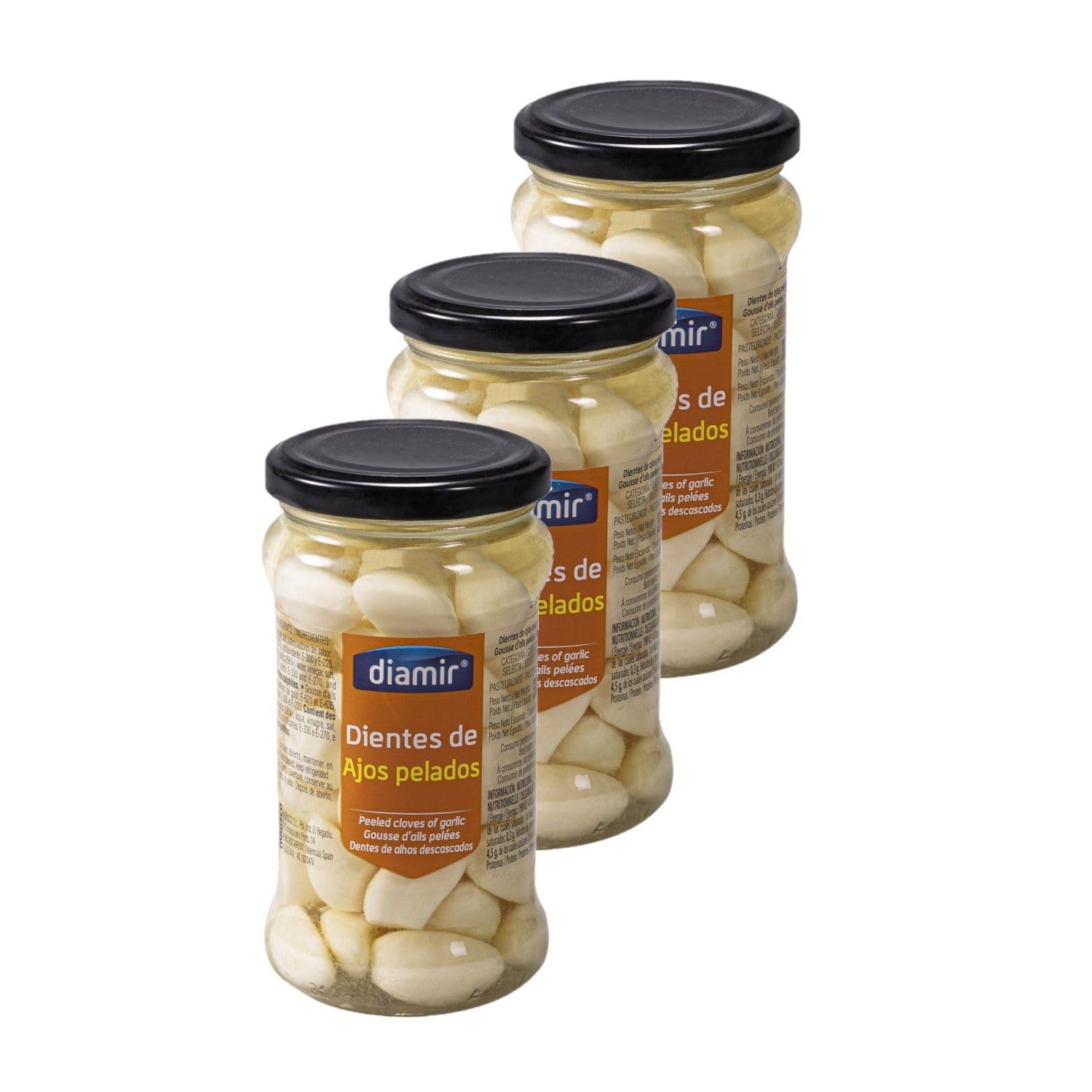 Lot 3x Gousse d'ail pelée - Bocal 300g