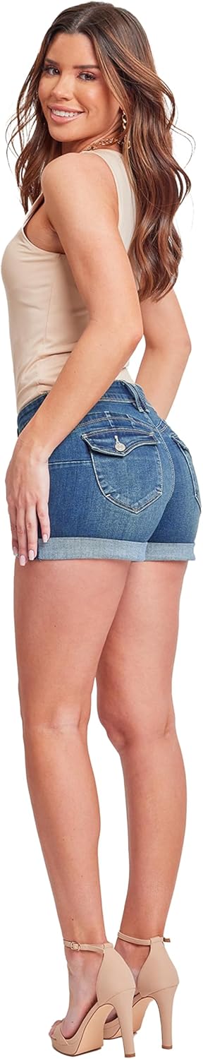 YMI Women's YMI Jeans Women's Wannabettabutt Cuffed Denim Shorts