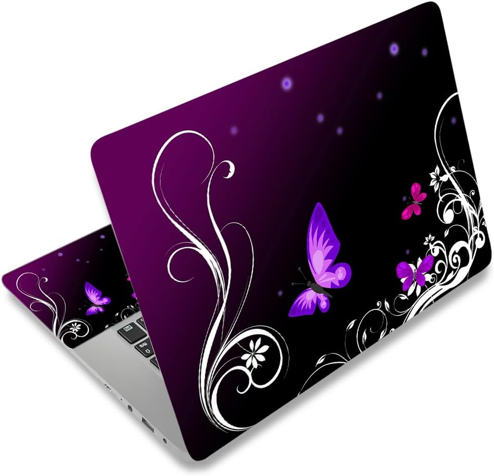 Purple Butterfly Laptop Skin