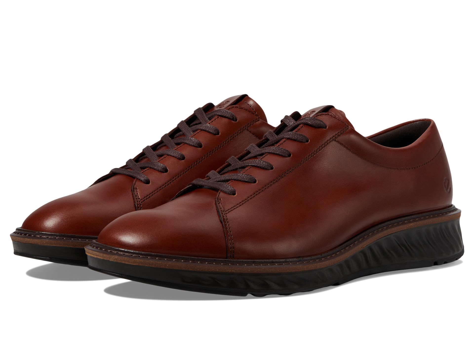 ECCO Men's St.1 Hybrid Luxury Dress Sneaker, Cognac, 7-7.5