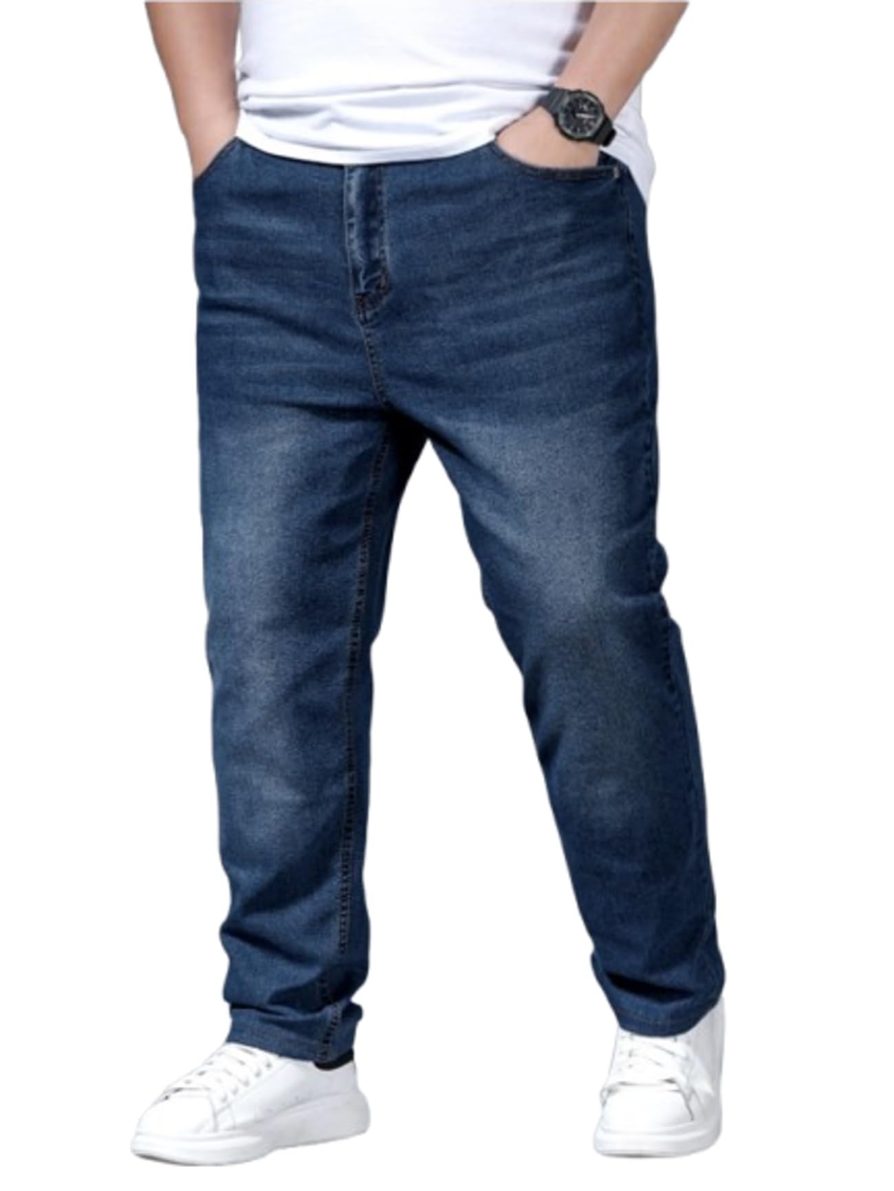 ben martin Plus Size Jeans for Man || Big Size Stretchable Jeans for Men || Smart Fit Regular Fit Jean's Pants for Men's || Cotton Denim Jins Pant for Men:s - Available in Sizes.-picture-41