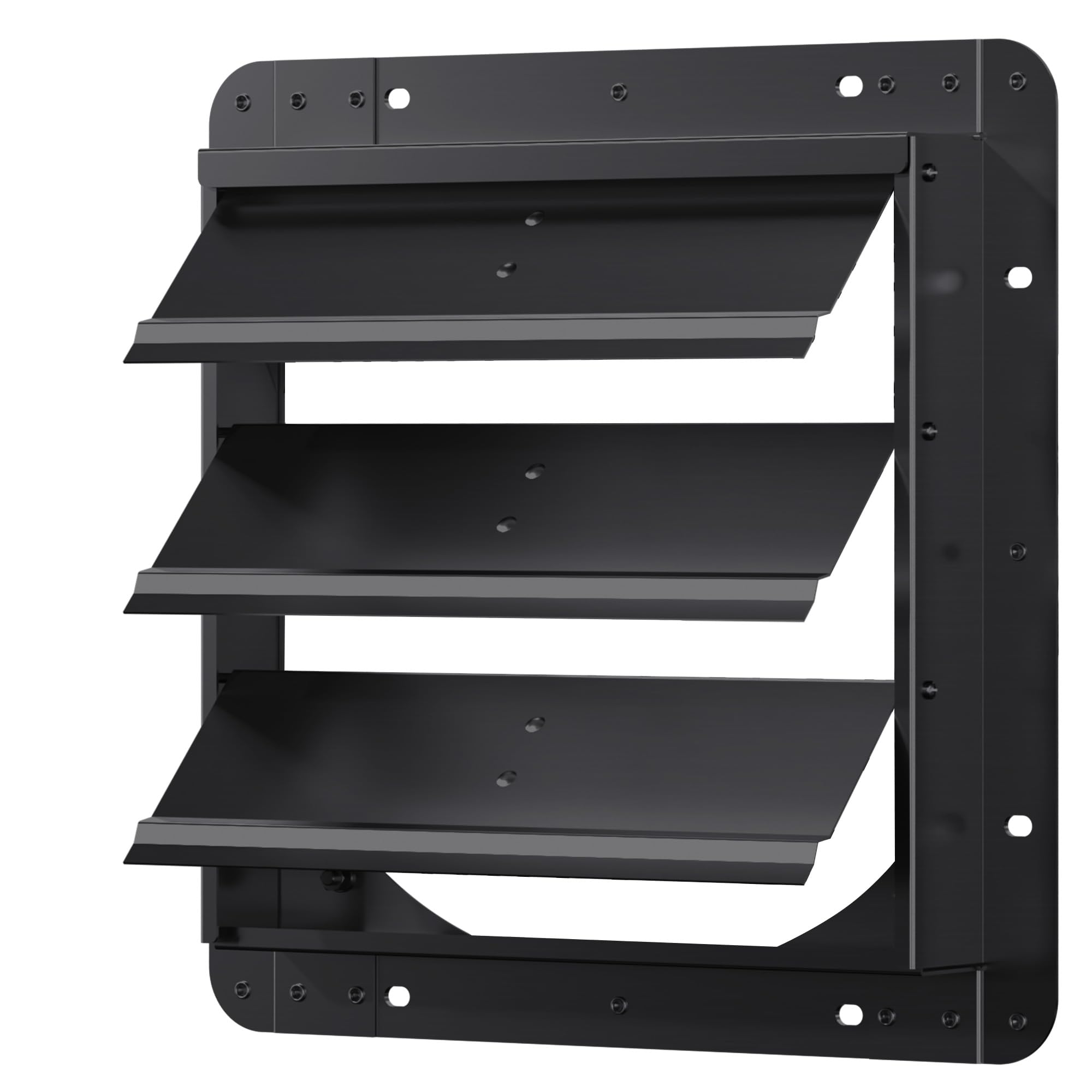 14 Inch Aluminum Automatic Shutter Louver Vent (No Fan Blades and Motor) for Home Attics, Workshops, Barn, Greenhouse