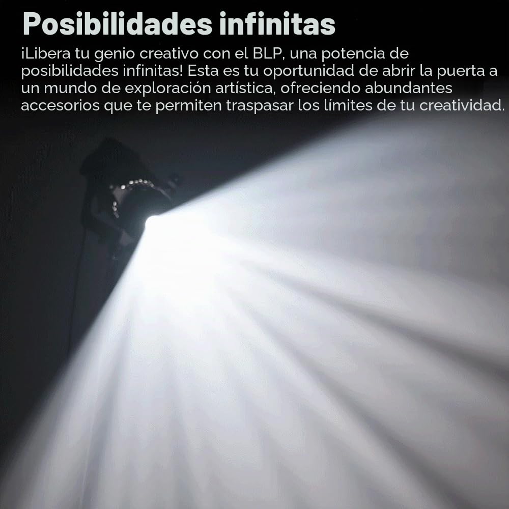 GODOX Proyector BLP, fotografía Snoot para Bowens Mount S30 SL60W SL60IIBi VL150 VL150II M300D M600D CB60 CB100C CB200B 100X 200X 300D LED luz continua (BLP KIT1)