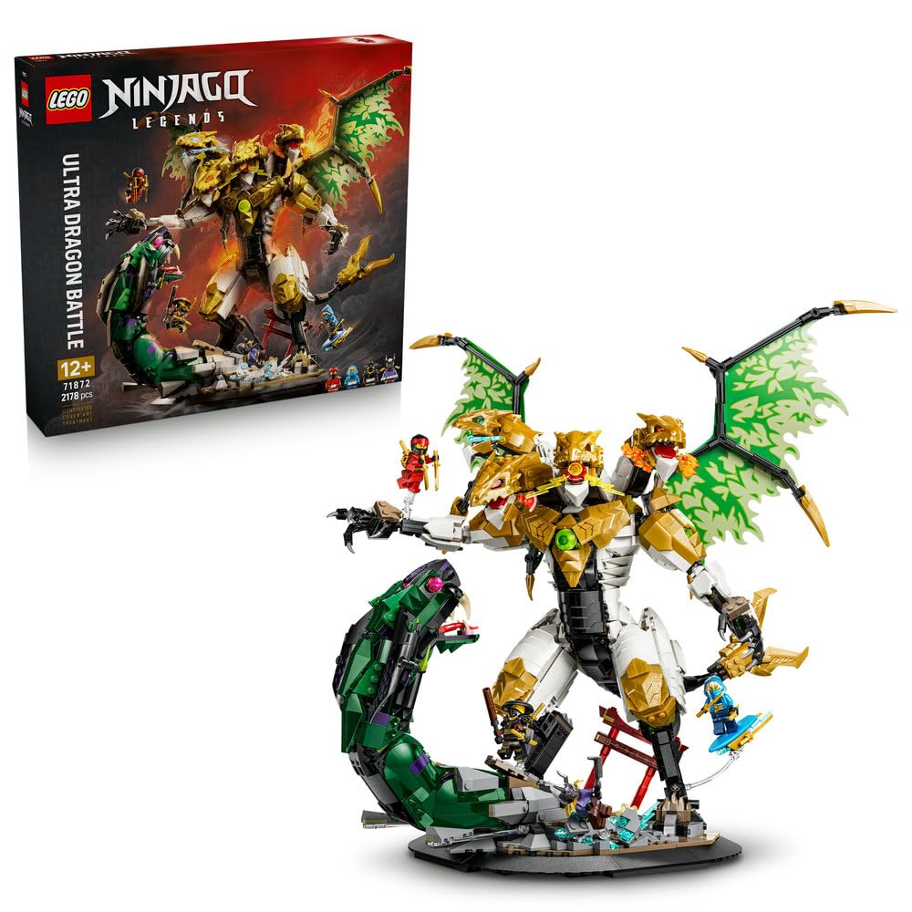 LEGO NINJAGO Bitwa z ultrasmokiem 71872 | model smoka, zestaw dla fana ninja, prezent dla fana ninja 12+, 2178 elementów