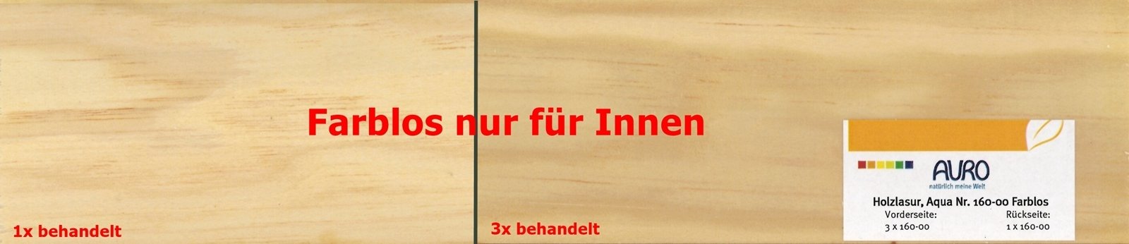 AURO Holzlasur Aqua Nr. 160-55 Ultramarin-Blau, 2,50 Liter
