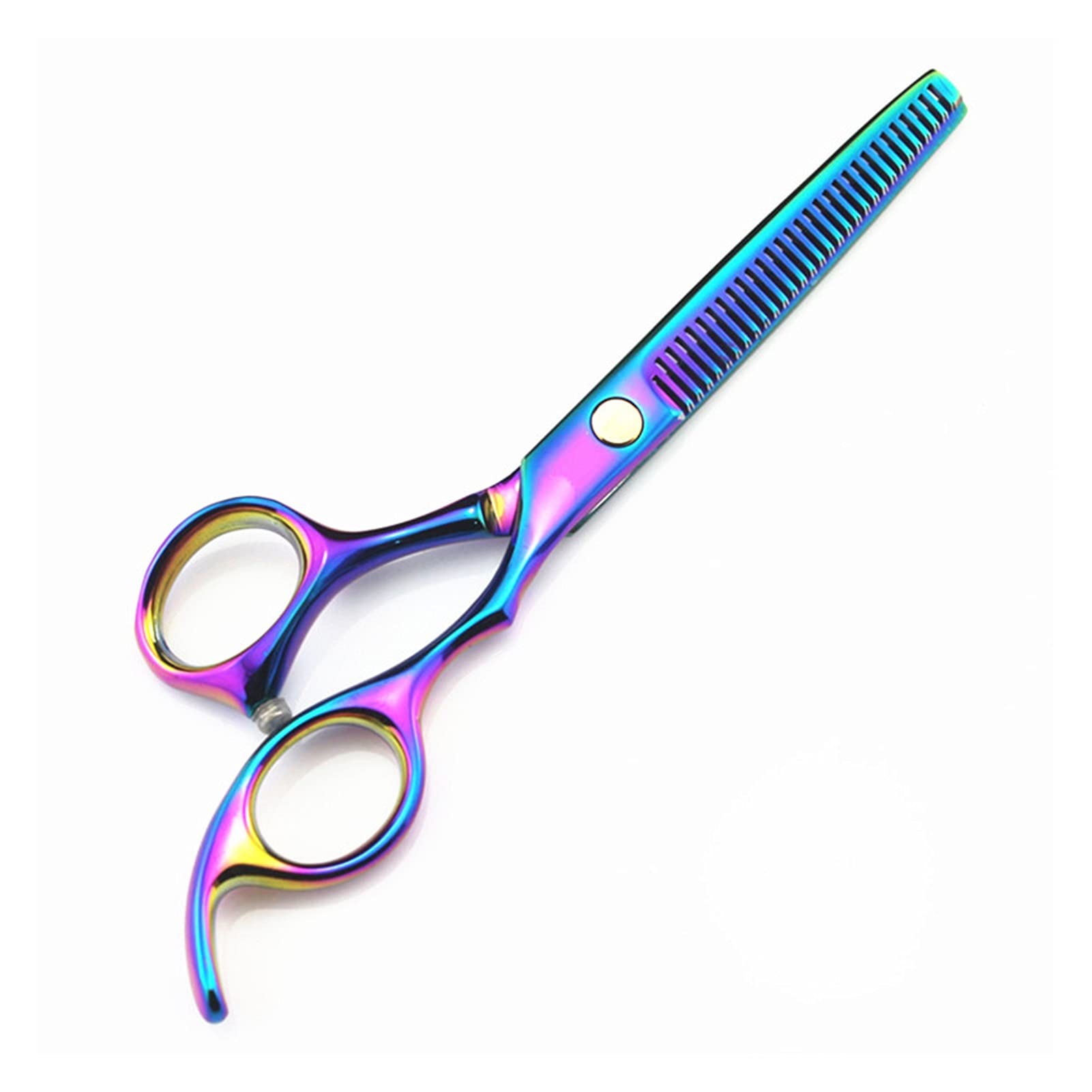 6 Inch Hair Cutting Scissors, Hair Thinning Scissors, Flat Scissors, Stylist Scissors, Hairdressing Scissors Hair Cutting Shears (Color : Goud) (Thinning B)
