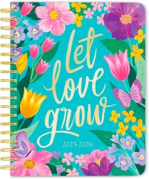 Bonnie Marcus OFFICIAL | 2026 6 x 7.75 Inch 18 Months Weekly Desk Planner | Foil Stamped Cover | July 2025 - December 2026 | Plato | Fashion Designer Stationery