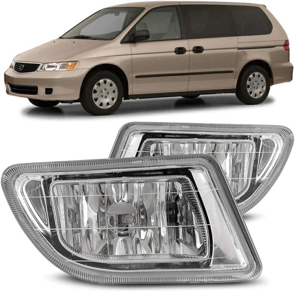 Winjet Fog Lights Compatible with [1999-2004 Odyssey] Driving Fog Lights + Switch + Wiring Kit