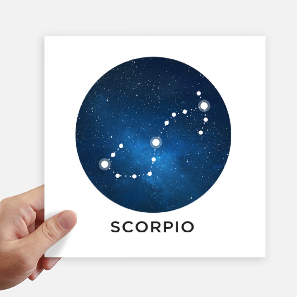 Sticker Scorpion Constellation 20cm pour personnaliser valise et moto