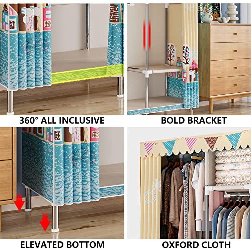 Armoire portable en toile pour optimiser le rangement des petits placards - 8
