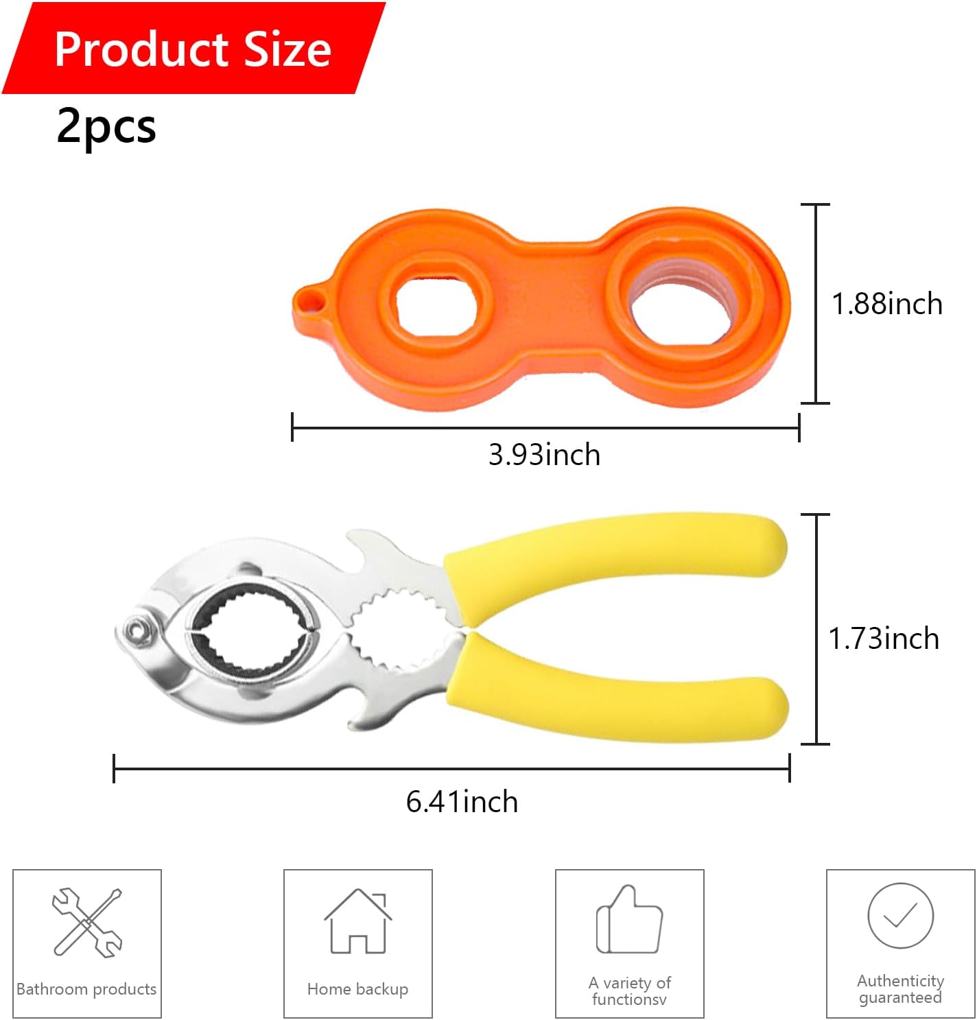 2 Pack Faucet Aerator Removal wrench, Aerator Wrench, Installing Faucet Tool for Kitchen Sink Bathroom Replacement Part Repair Spanner