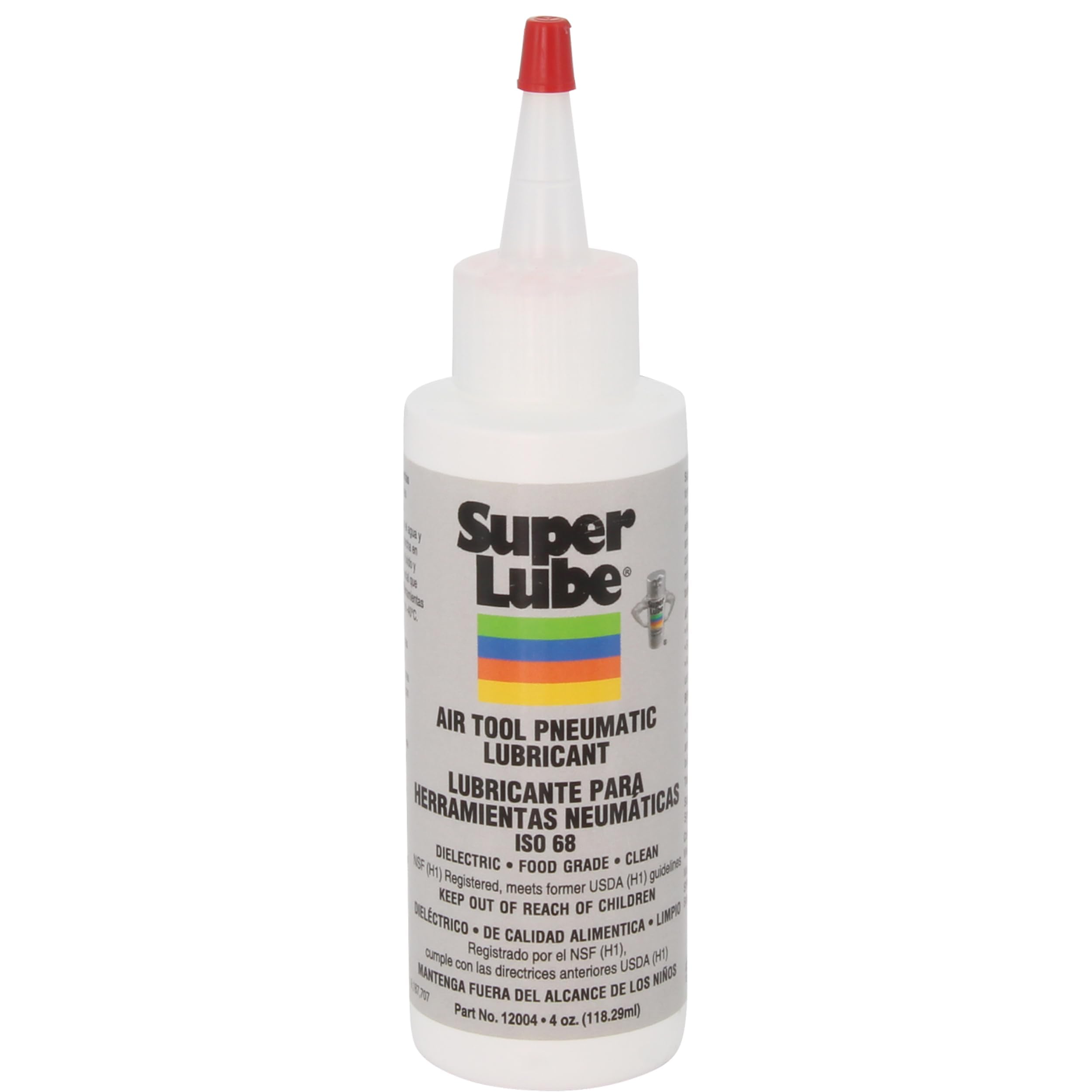 Super Lube 12004 Air Tool Lubricant, 4 oz Bottle, Translucent Clear