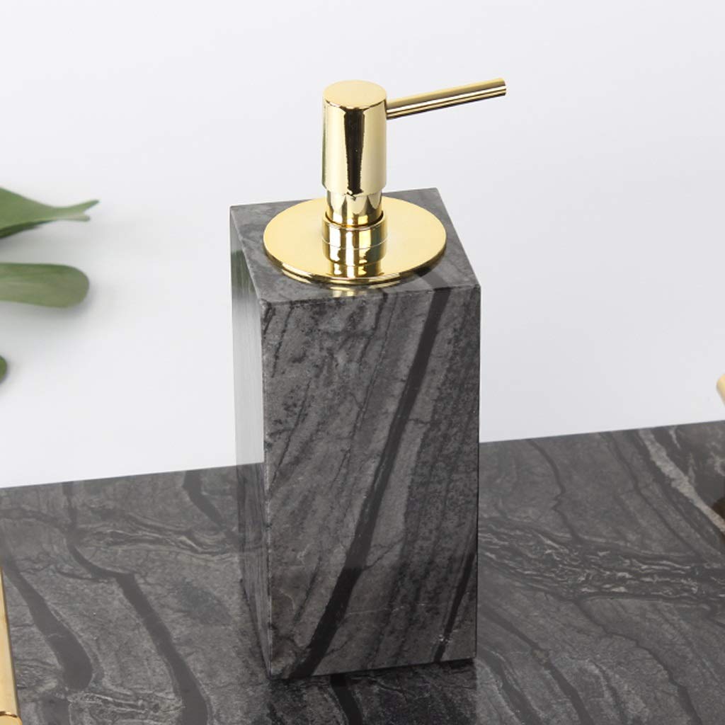 CaihongweiMarble Creative Soap Dispenser with Pump Hand Sanitizer Bottle Lotion Jar Liquid Bottle Housewares for Bathroom (Color : A)