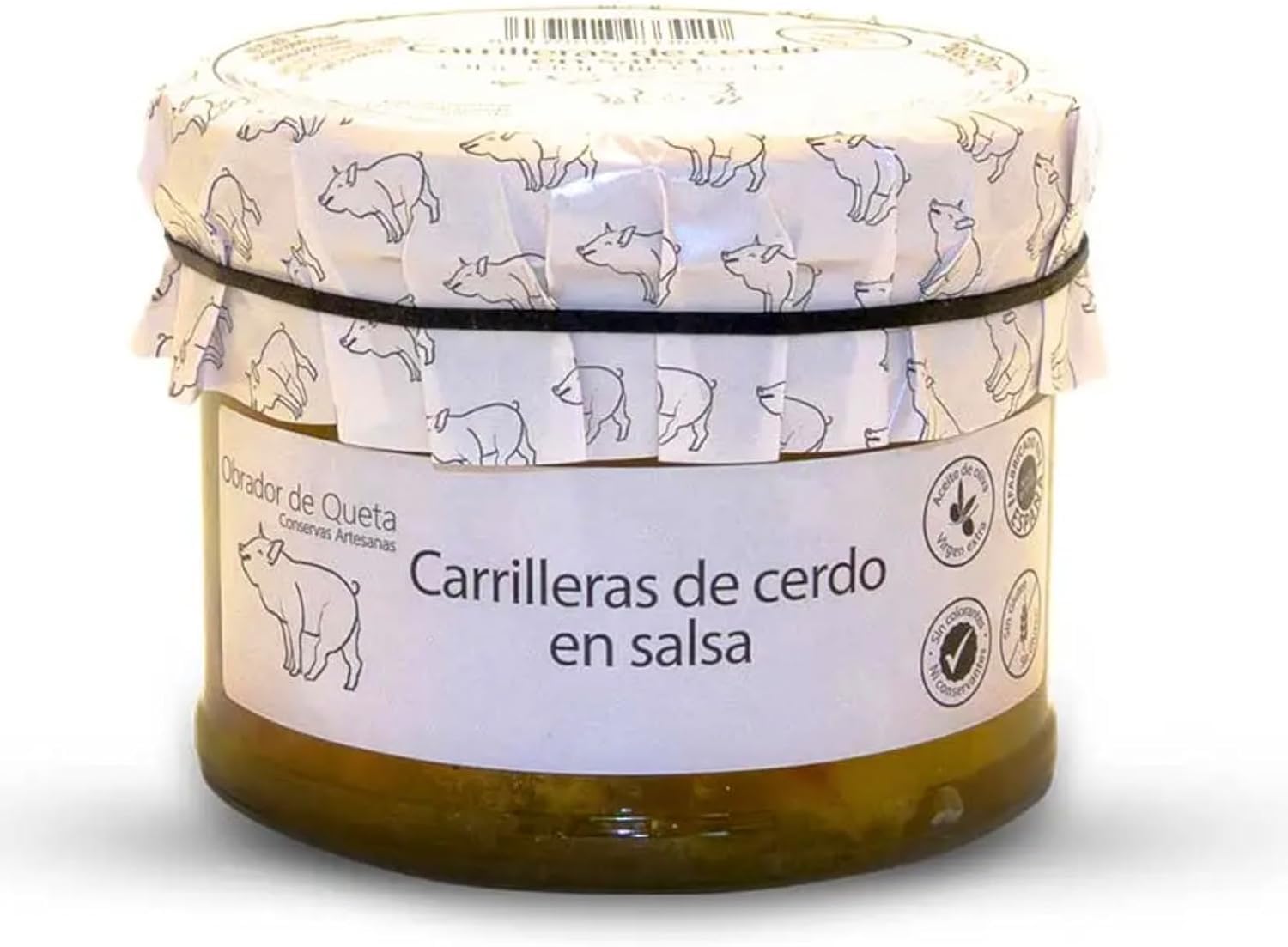 Confezione Gourmet 6. Coda alla vaccinara in umido 640gr + Guanciale vino bianco 440gr + Lumache salsa 550gr + Zamponi maiale salsa porcini 610gr + Trippa salsa prosciutto, chorizo 560gr + AOVE 500ml