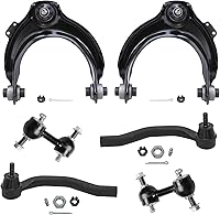Vista 125 de Detroit Axle - Kit de suspensión delantera RWD para Chrysler 300 Dodge Challenger Charger Magnum, brazos de control superior con barras