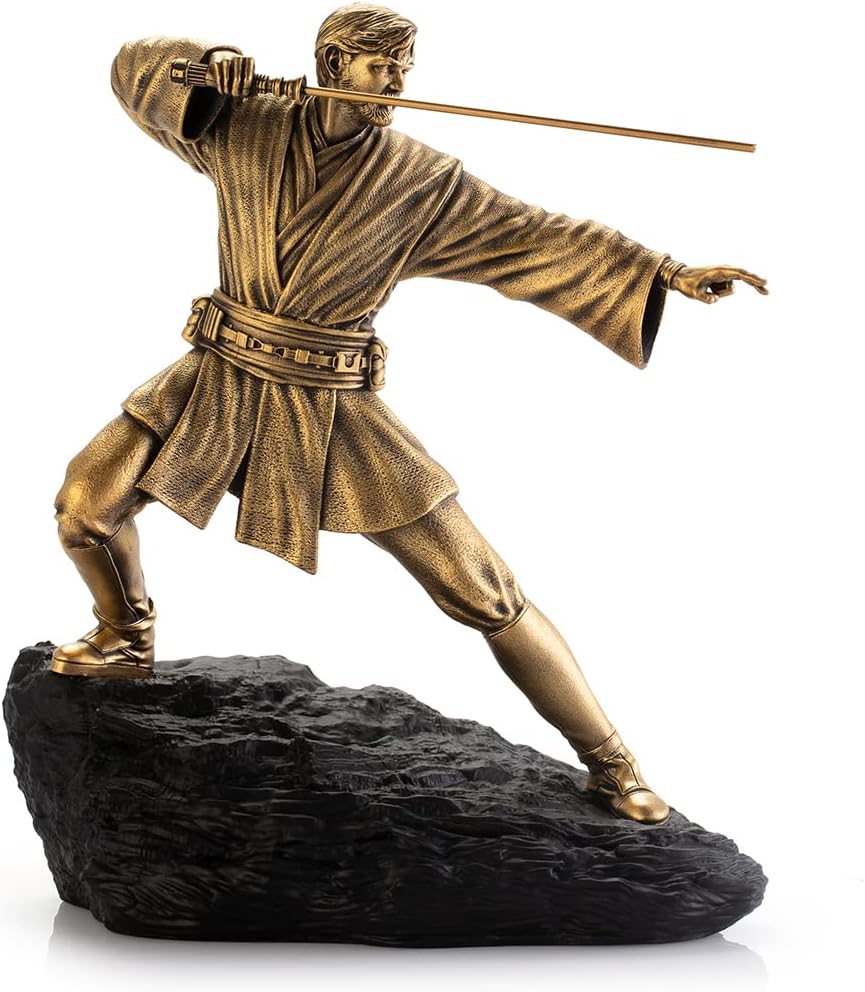 Star Wars By Royal Selangor 0179035E Limited Edition Gilt Obi-Wan Kenobi Figurine