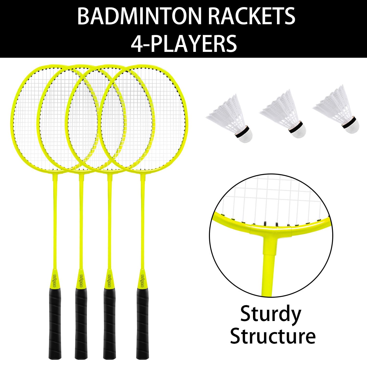 Zdgao Badminton & Volleyball Combo Set - Professionelles Volleyballnetz für Rasen, Hinterhof, einfach aufzubauen Volleyball-Set mit Tragetasche, Begrenzungslinie für Familienspaß