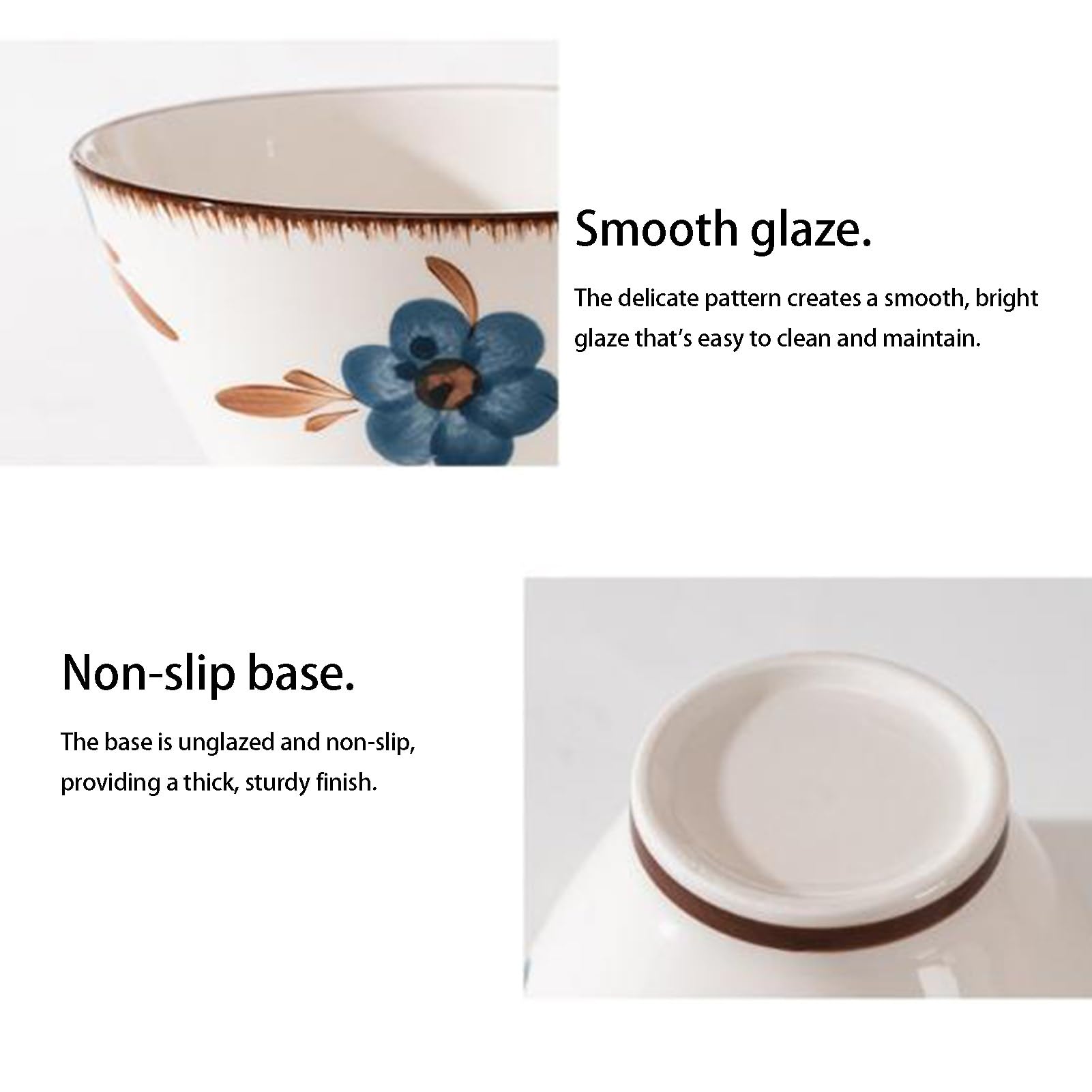 Japoński ceramiczny zestaw misek do ramenu z łyżkami, porcelanowe miski na makaron i makaron do zupy, sałatki i płatków śniadaniowych - 4 szt