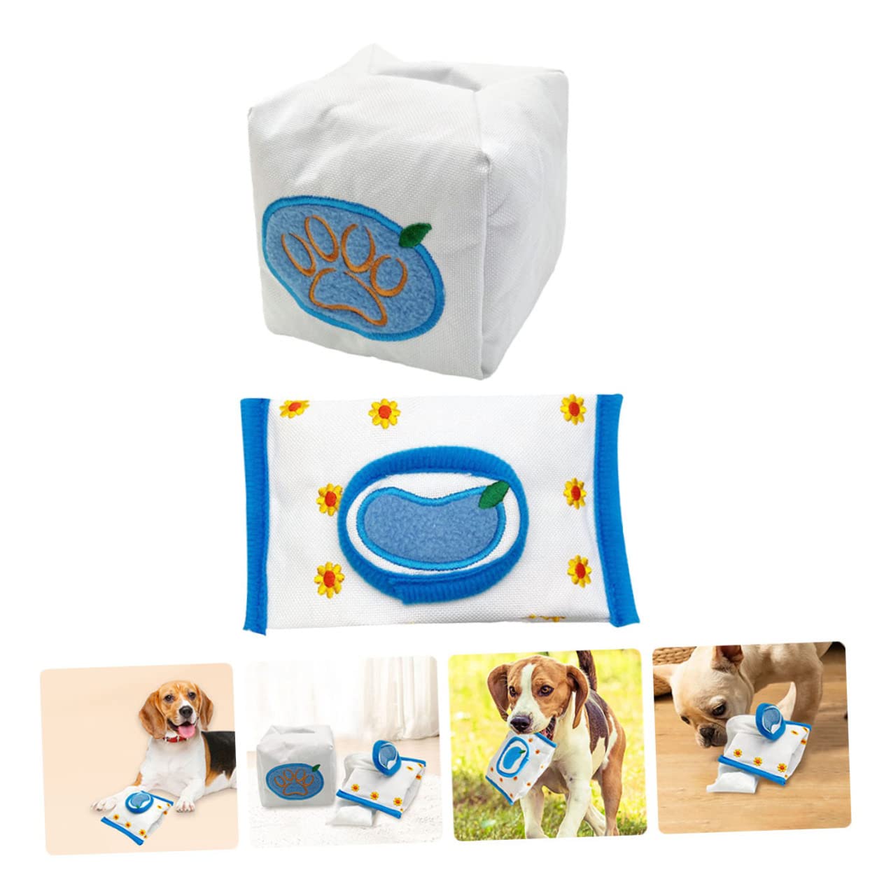 SUPVOX 8pièces Jouets De Reniflement Cartoon pour Chiens Et Chiots Jouets Lents pour Alimentation Intérieure Amusants Et Interactifs