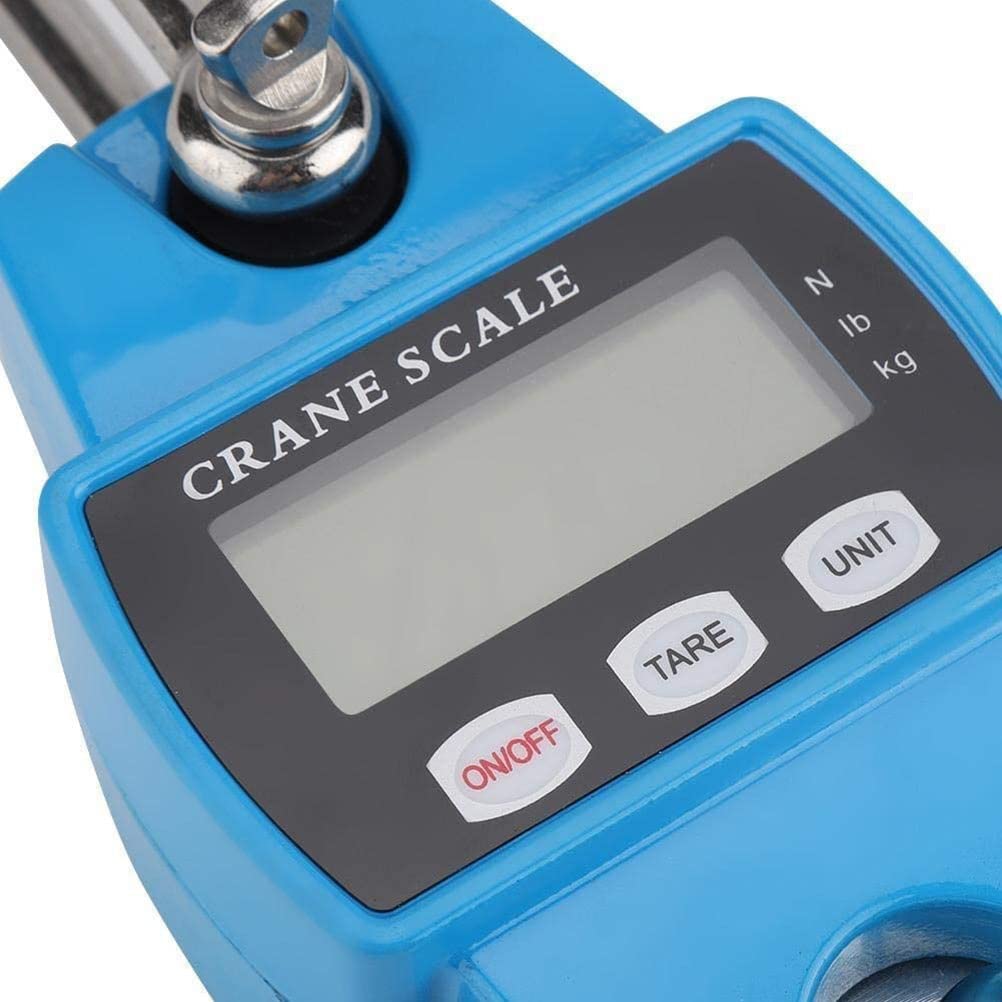 Digital Hanging Scale 660lb Handheld 300Kg Mini Crane Scale for Farms Hunting Bow Draw Weight Fishing Outdoor Activities Hanging Scale with Accurate Sensors (Blue 300kg/0.1kg)