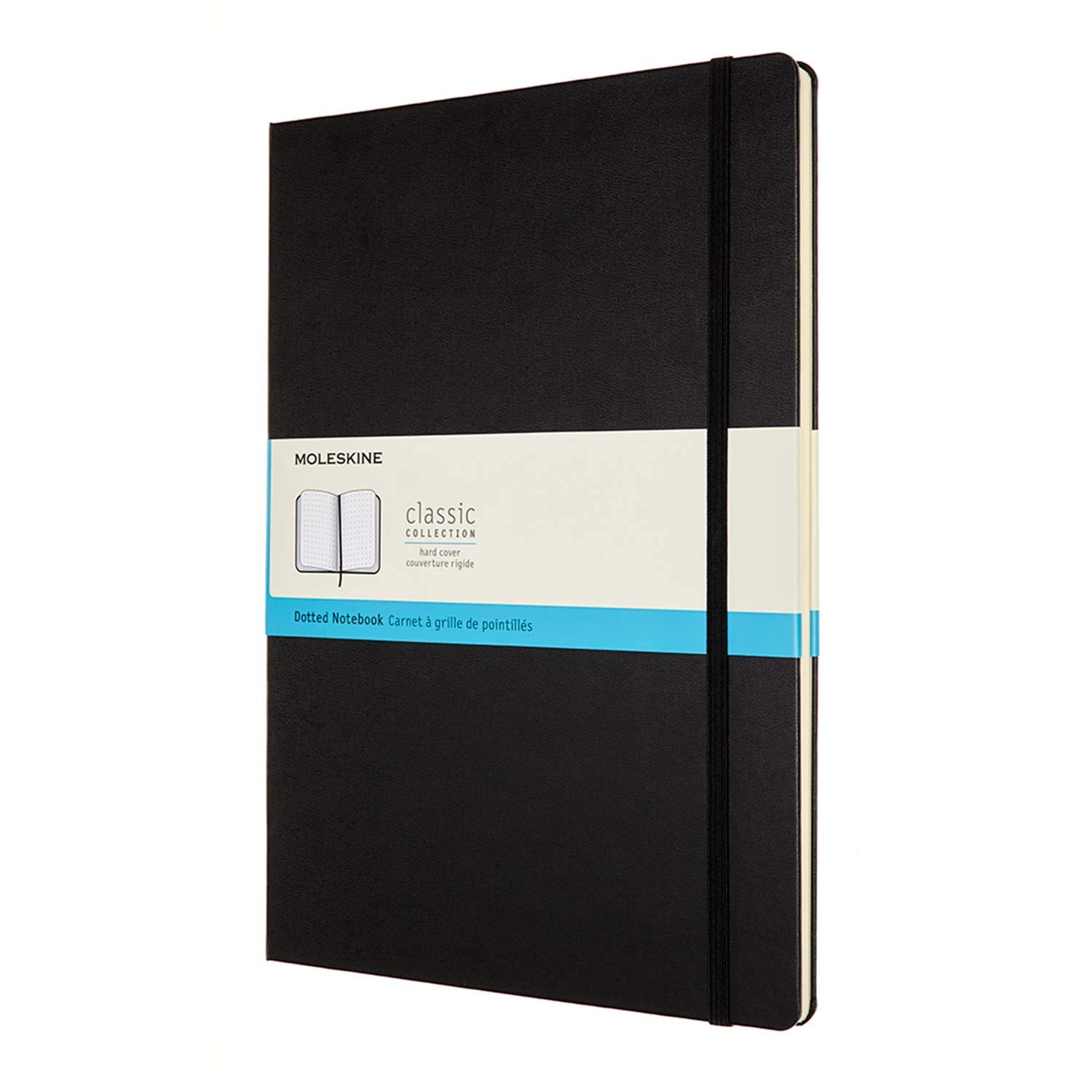 Moleskine - Cuaderno Clásico con Hojas Lisas, Tapa Blanda y Cierre Elástico, Tamaño A4 21 x 29.7 cm, Color Negro, 192 Hojas