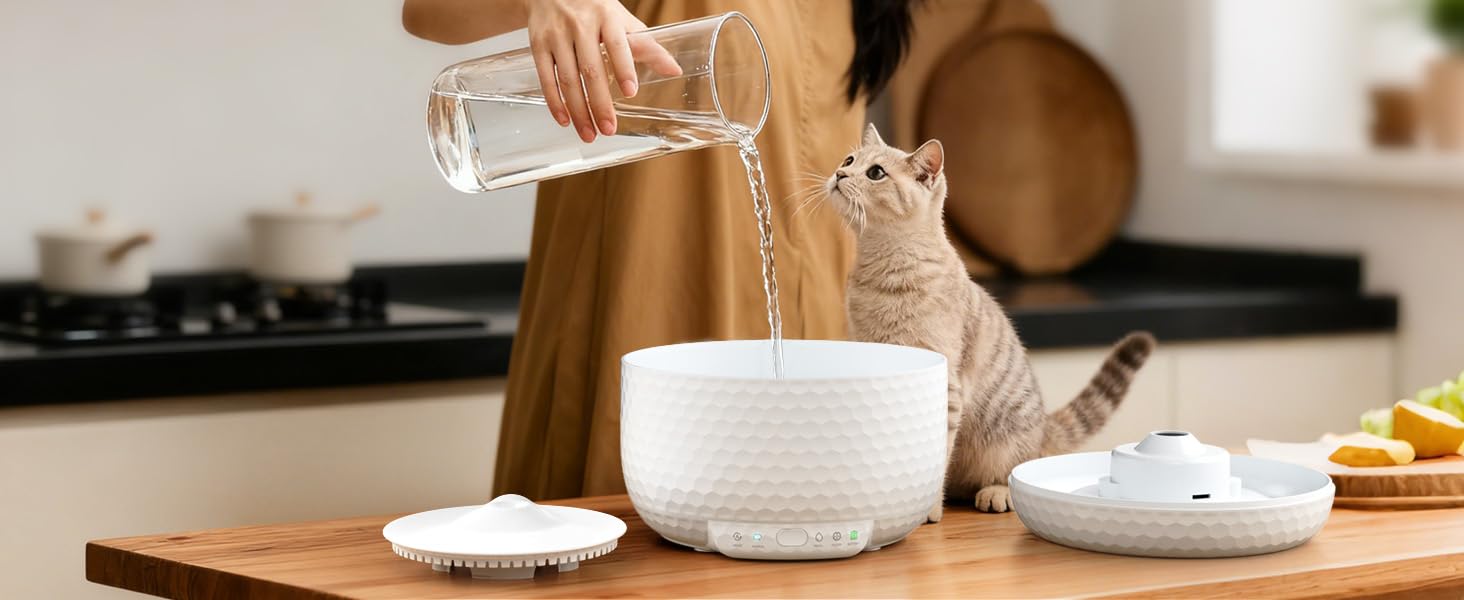 PW01 Distributore d’acqua ricaricabile Diamond - PetSuper PW01