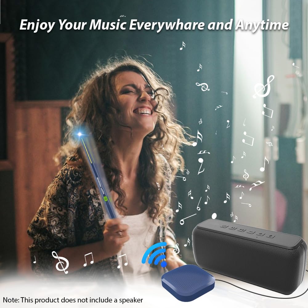 Hanzete - Bacchette elettroniche per batteria ad aria con 2 pedali, altoparlante 16D, scheda audio DSP a basso ritardo, portatile, per principianti, adulti, batteristi, studenti professionisti