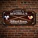 HomeWetBar Billiard Room Personalized Wood Home Sign, Medium Size, for Man Caves, Billiard or Pool Rooms