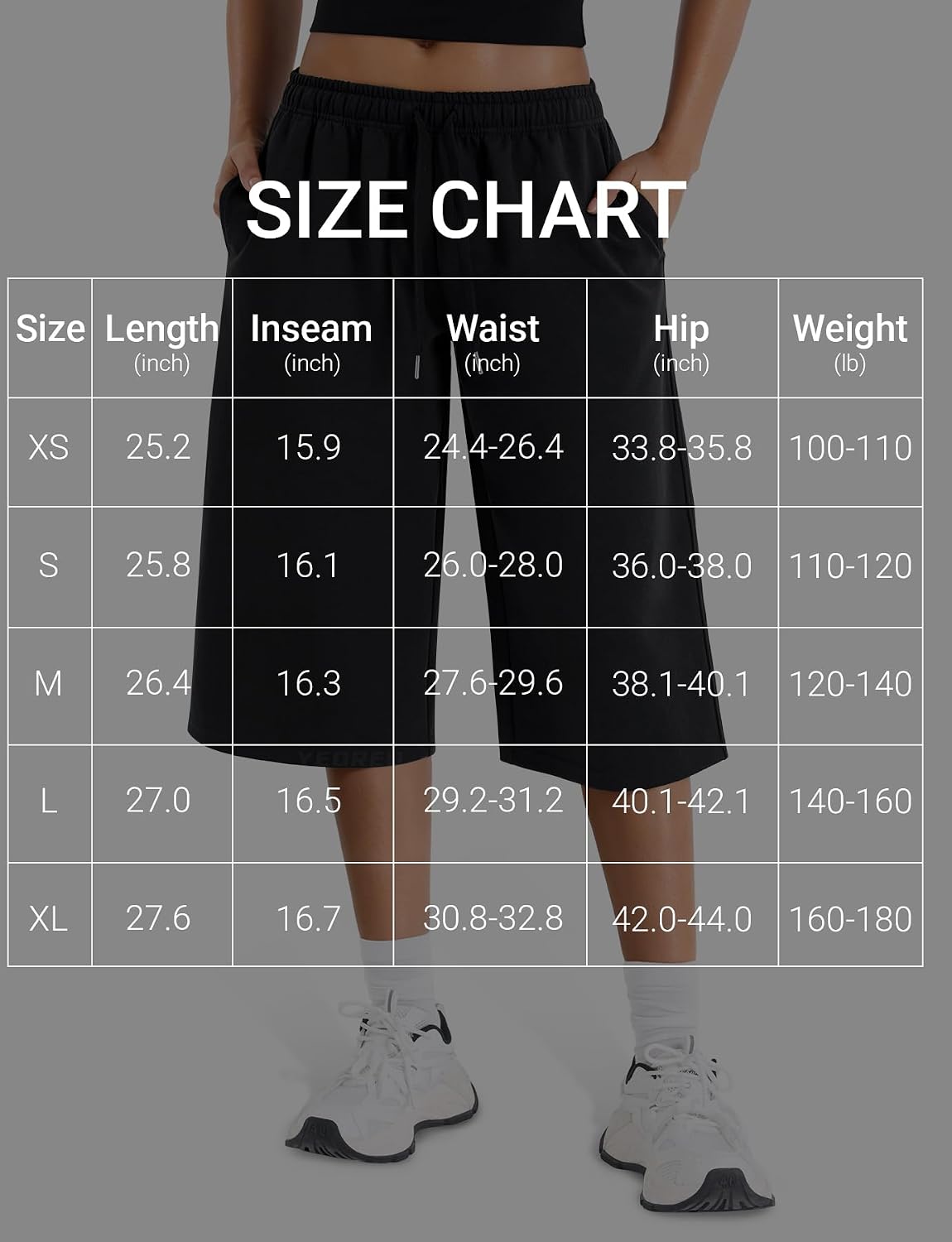 VOYJOY Womens Capri Pants with Pockets Low Waisted Capris