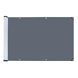 Maximex Balkon-Sichtschutz Mod. Anthrazit, 5m, blickdichte Balkonverkleidung, UV- und witterungsbeständig, schnelltrocknend und reißfest, zuschneidbar, Kunststoff