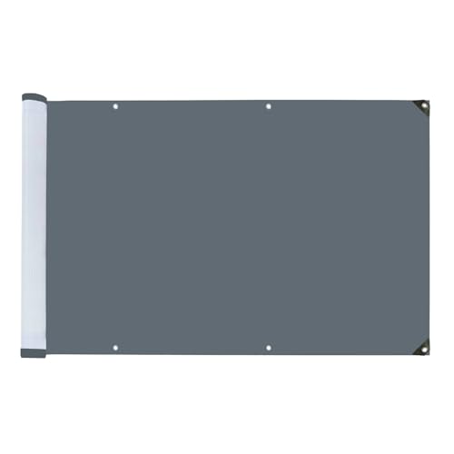 Maximex Balkon-Sichtschutz Mod. Anthrazit, 5m, blickdichte Balkonverkleidung, UV- und witterungsbeständig, schnelltrocknend und reißfest, zuschneidbar, Kunststoff