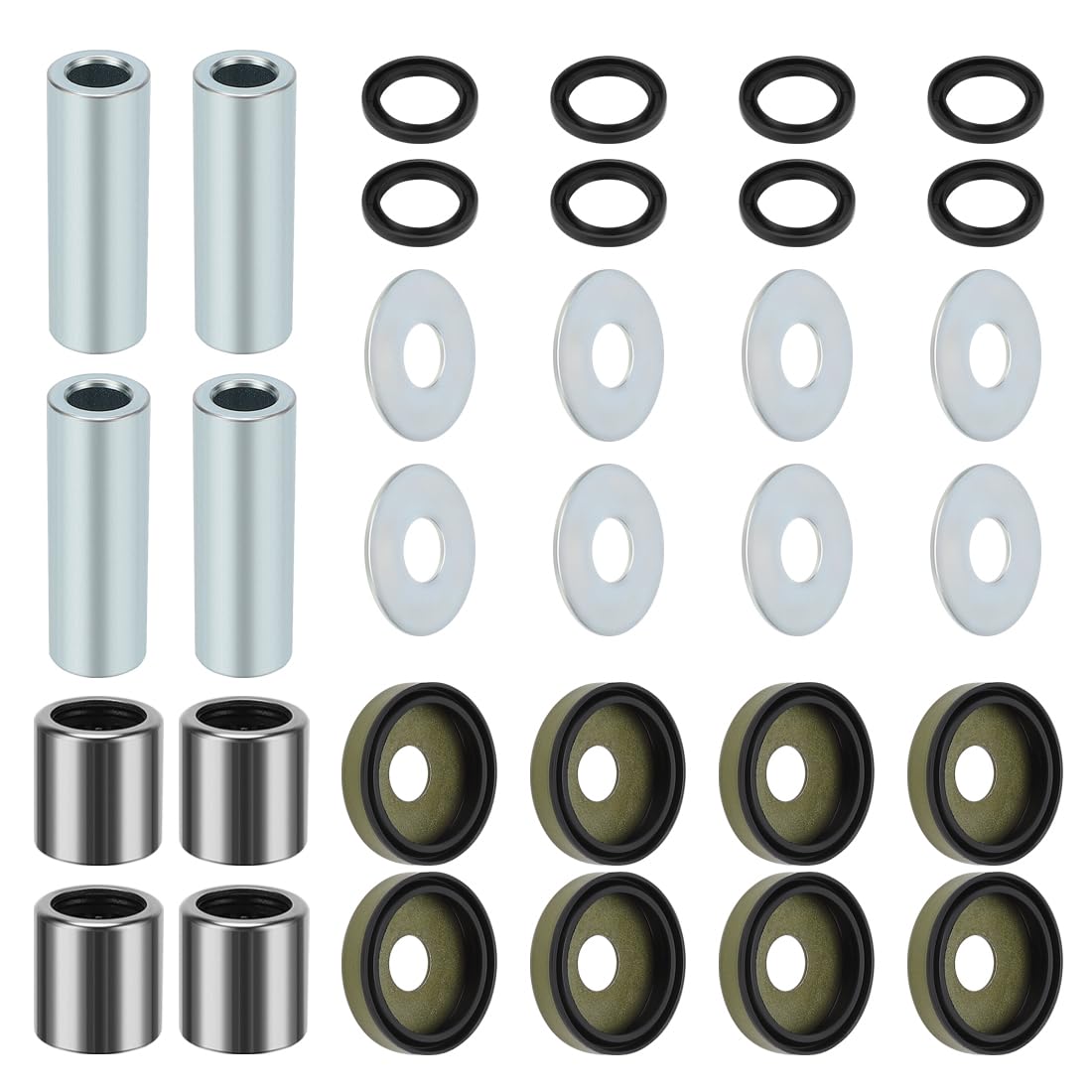 Kit boccole braccio A anteriore inferiore con perni e paraoli adatto per Suzuki LTZ-400 Quadsport Z 400 Ka-wasaki KSF400 KFX400 Arctic Cat 400 DVX 2003-2014 52455-43B00 09263-17034