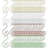 Hoshen 160 stuks kerstdecoratie haken, multi-color kerstboom ornamenten haken, zeer geschikt voor feestelijke sfeer decoratie, kerstboom ornamenten gebruik