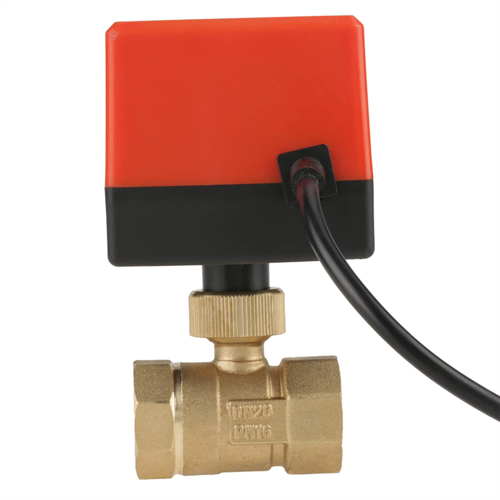 Brass Motorized Ball Valve, Motorized Ball Valve, Reliable DN20 Ball Valve, Low Noise for Air Conditioning System Industry Home Plumbing Systems