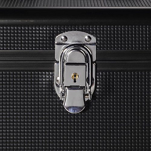 Hama Mallette (LP 50, aspect alu, en aluminium, pour stocker 50 disques, verrouillable, Boîte de rangement pour vinyle… - Les Beatles, Paul McCartney, John Lennon, RIngo Starr, George Harrison Hama Mallette (LP 50, aspect alu, en aluminium, pour stocker 50 disques, verrouillable, Boîte de rangement pour vinyle… – Image 4