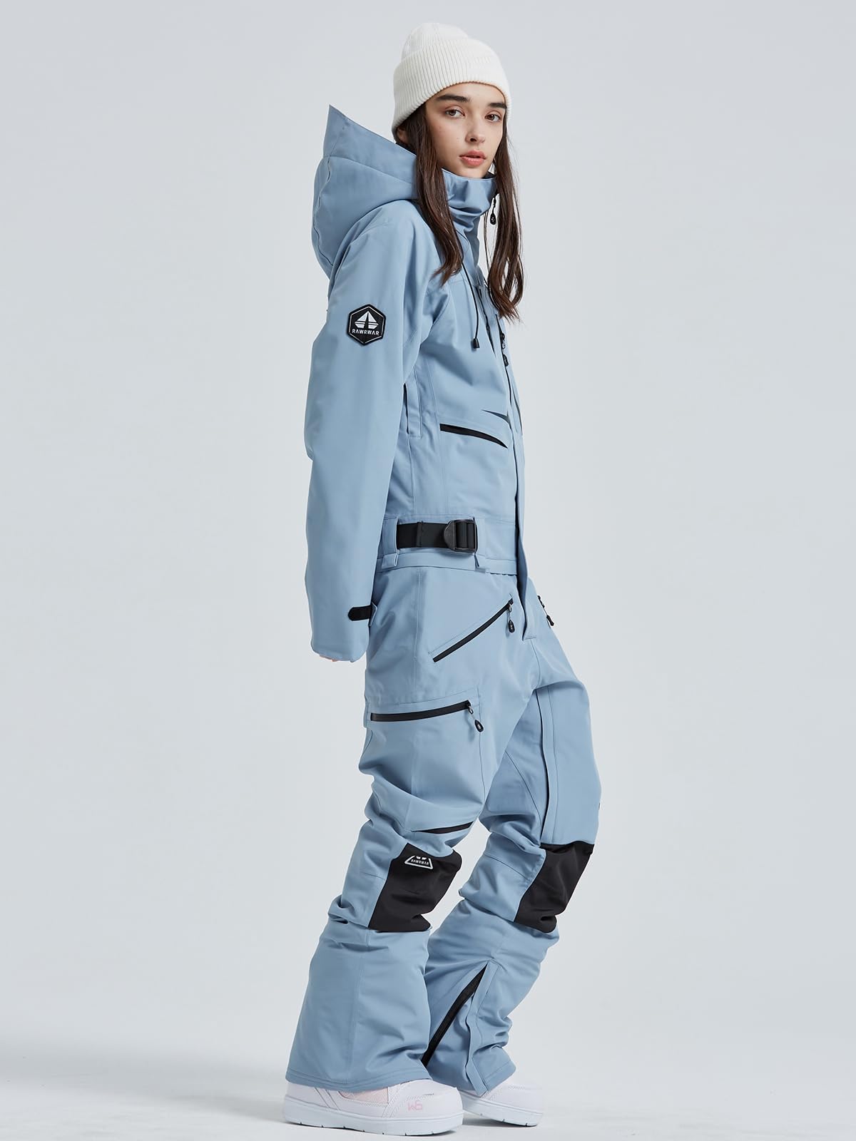 HOUZONIY Traje de nieve para hombre y mujer, snowboard, mono de una pieza, impermeable, resistente al viento, invierno cálido, mono de esquí de una pieza, para senderismo y escalada