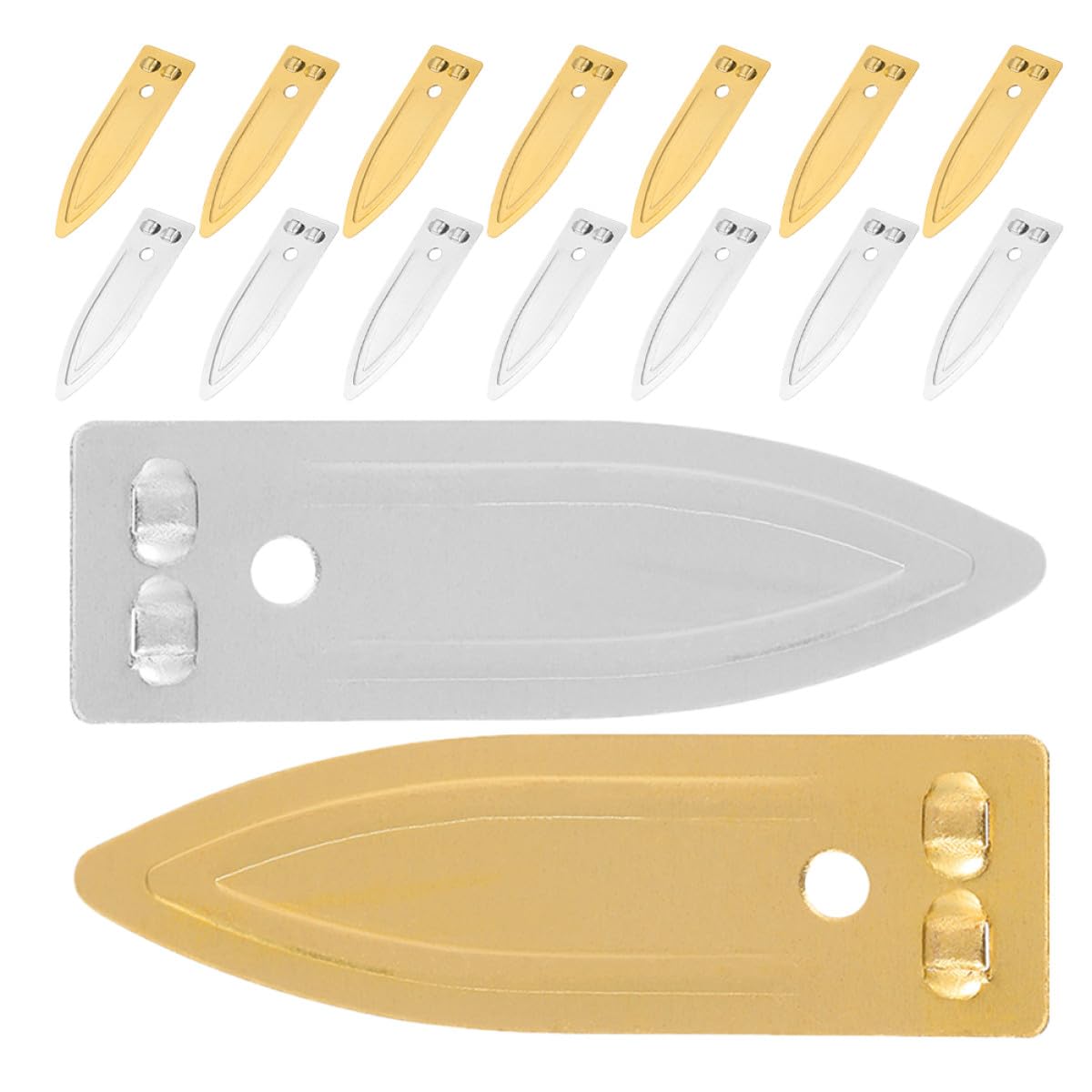 GLEAVI 20pcs Copper Zinc Strips for Fruit Battery Experiments Science Project Kit Zinc and Copper Plates for Student Power Generation and Electroplating Use