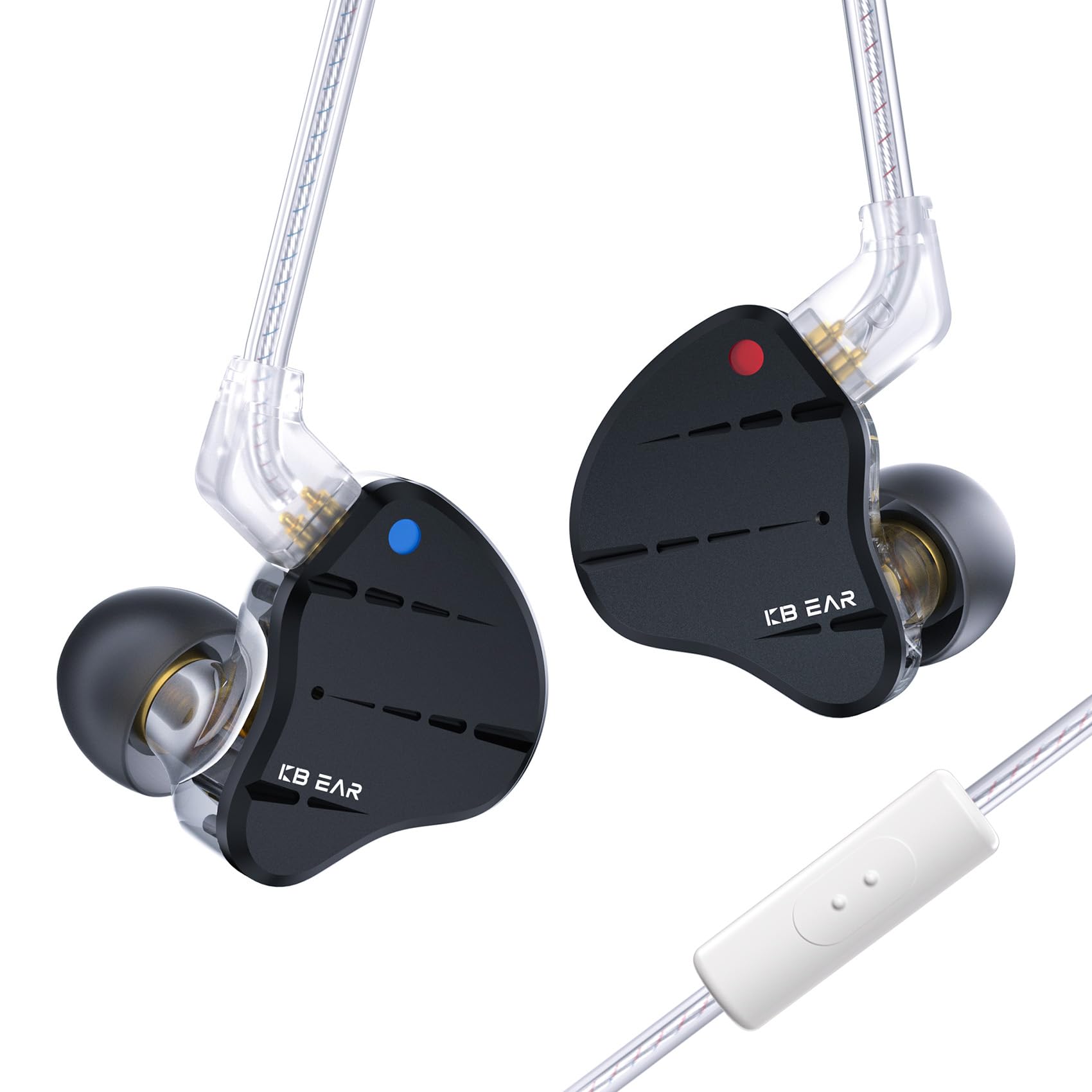 KINBOOFI KBEAR KS10(Black, with mic), Black-KS10, With Microphone