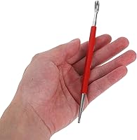 Vista 5 de Herramienta de artesanía de cuero, herramienta de modelado de puntos, lápiz capacitivo, herramienta de tallado, cuchara, bolas, grabado en relieve