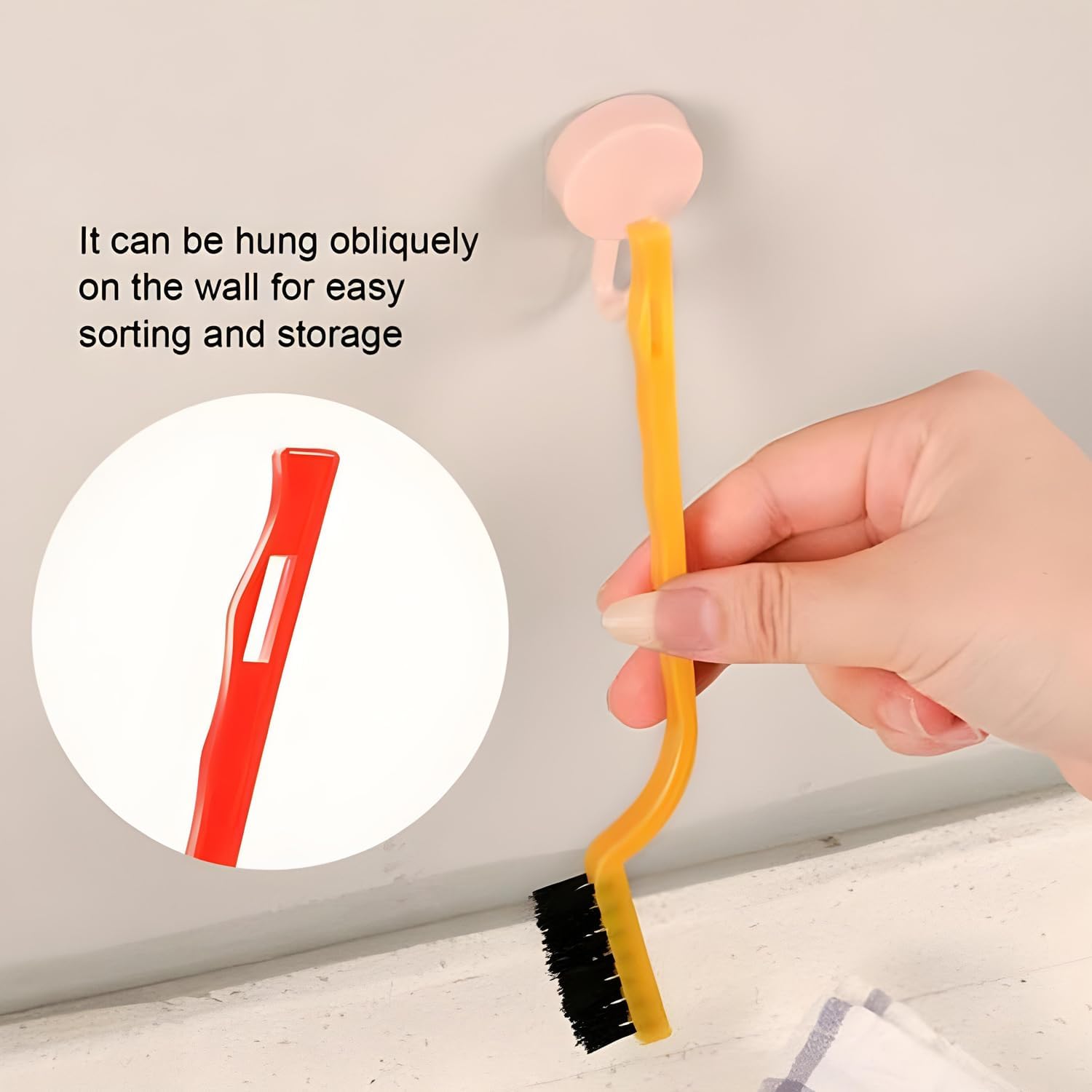 SKYVILLA Mini Wire Brush Set of 3 with Brass | Nylon & Stainless Steel Bristles | Compact and Durable Cleaning Brushes for Rust, Grease, Dirt, Paint Removal, Welding Slag, Gas Stove & Tiles 3