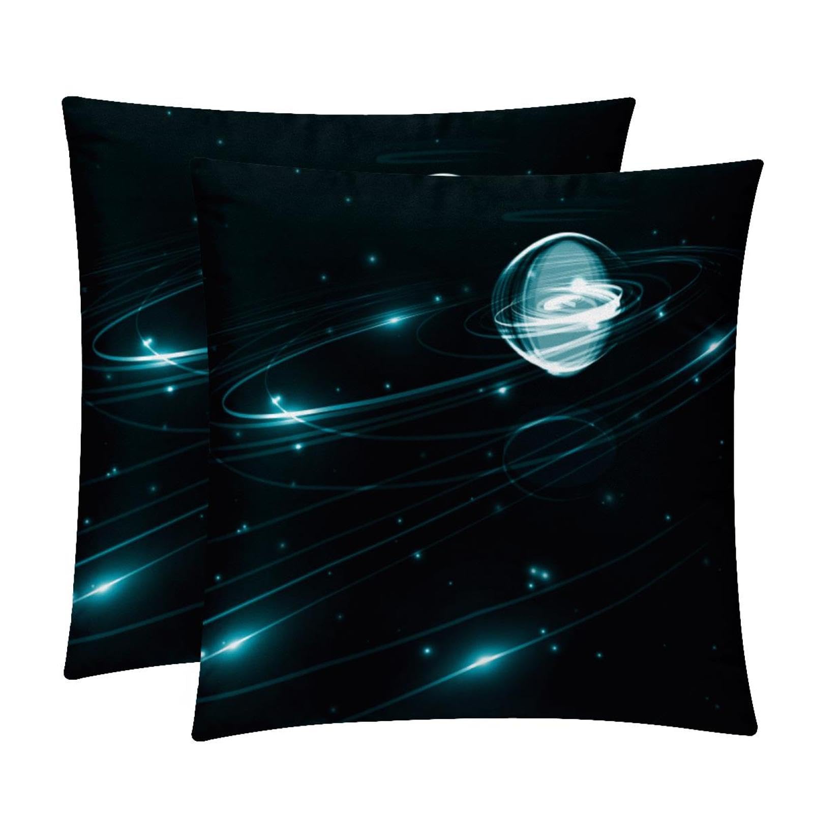 TDGKPZ Abstract Space Throw Pillow Covers 2 Pack Pillowcases Soft Cozy Pillow Cases For Couch Bed Sofa 50x50cm