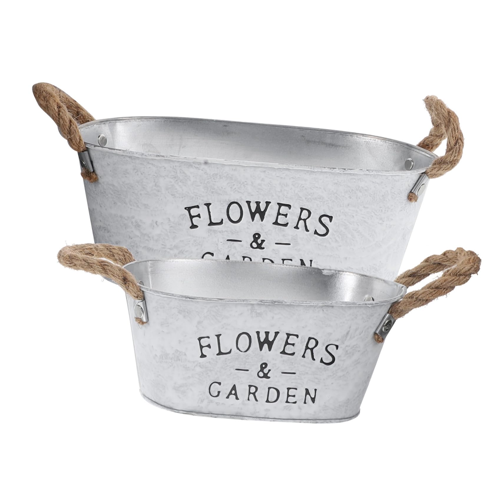 Pot de fleurs rétro pour petits espaces : seaux décoratifs avec poignée Homoyoyo robustes