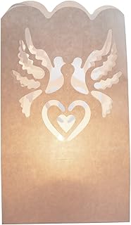 Weddingstar White Wedding Luminaries, 12-Pack